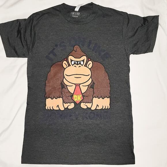 ESPN & Zuni Sportswear New Unisex Donkey Kong licensed graphic tee size S - Picture 8 of 9